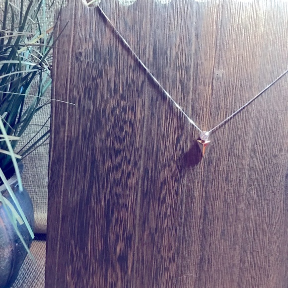 Tocara Emie Sterling Silver, DiAmi and Rose Plated Gold necklace - Picture 2 of 3